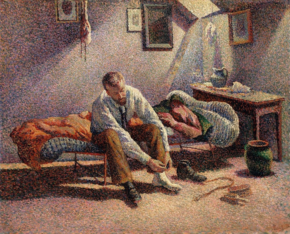 Morning, Interior by Maximilien Luce