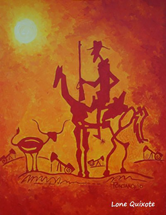 Lone Quixote Revisited  Acrylic on Canvas 