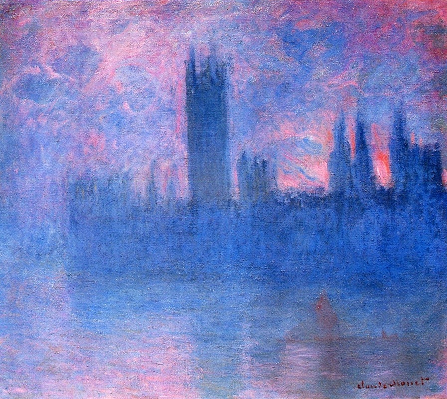 Houses of Parliament, Symphony in Pink by Claude Monet