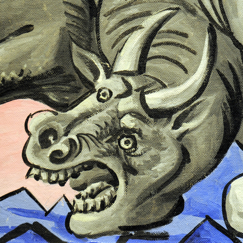 Dying Bull (detail) by Pablo Picasso | Lone Quixote