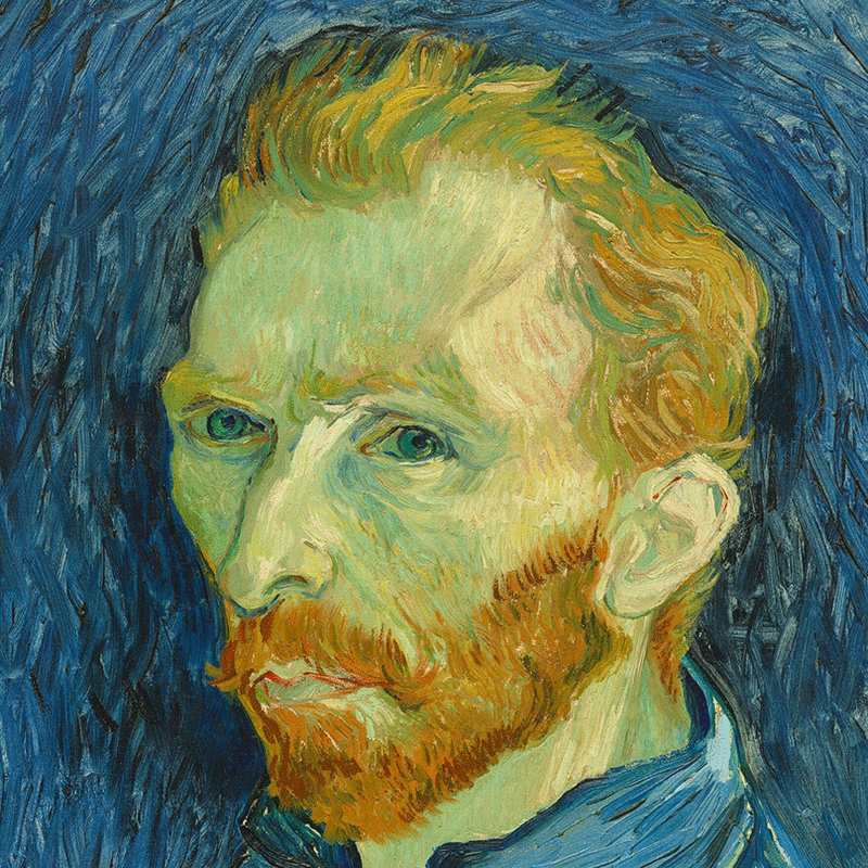 Self Portrait (detail) by Vincent van Gogh | Lone Quixote