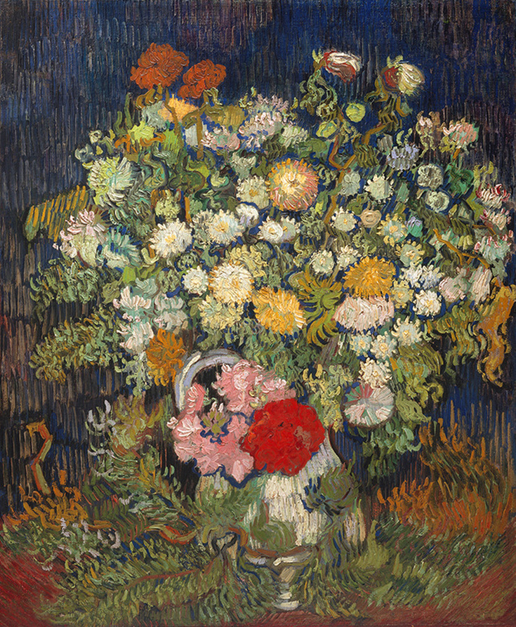 Flowers in a Vase by Vincent van Gogh