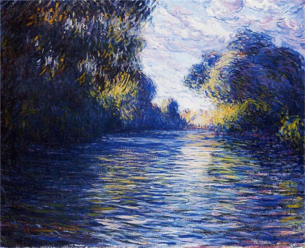 Morning on the Seine by Claude Monet