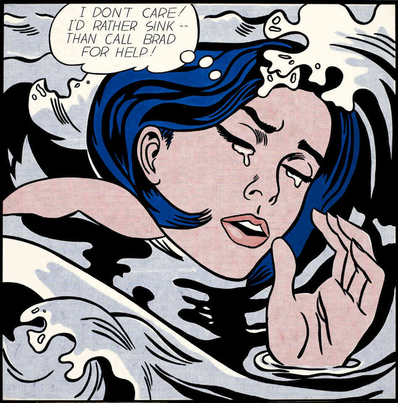 Drowning Girl by Roy Lichtenstein