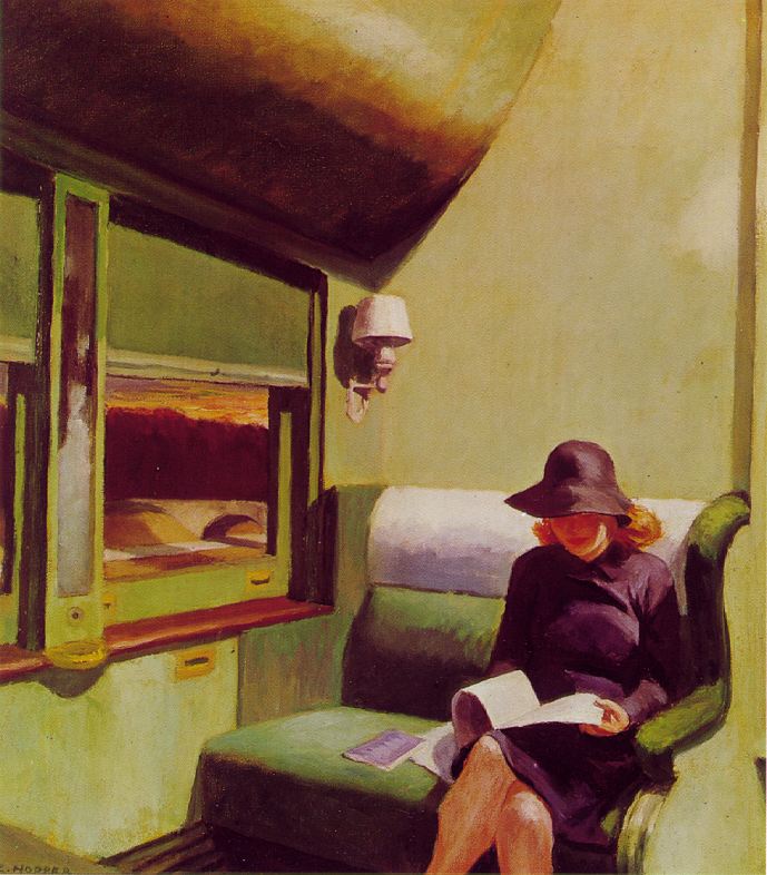 Compartment Car by Edward Hopper