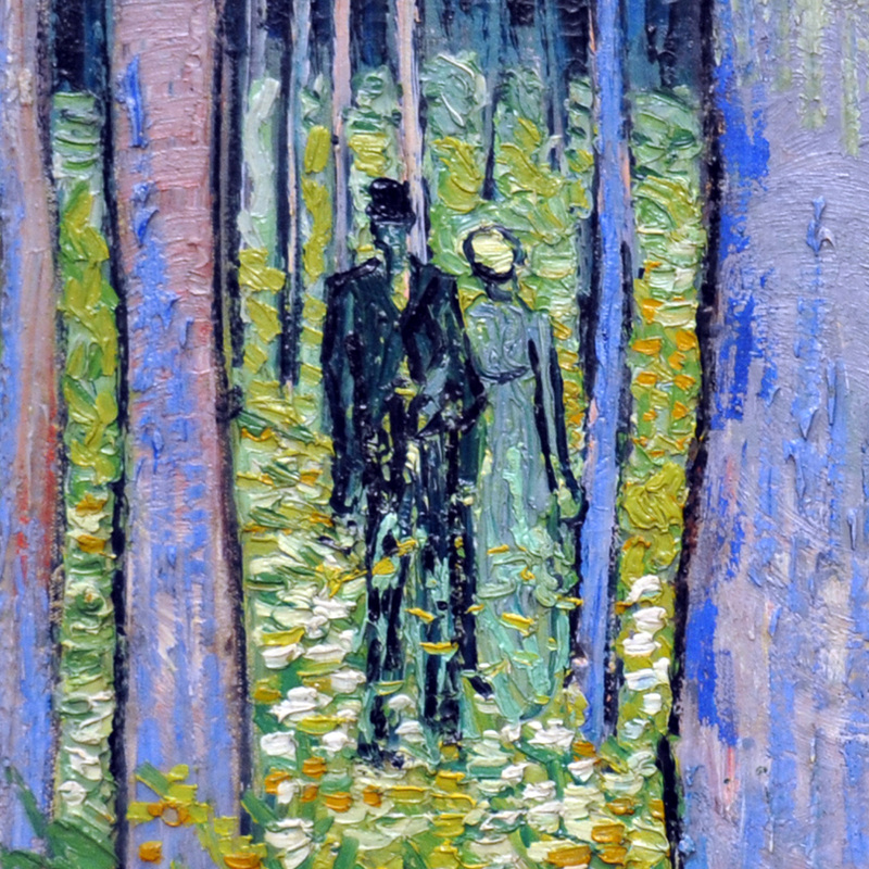 Undergrowth with Two Figures (detail) by Vincent van Gogh | Lone Quixote