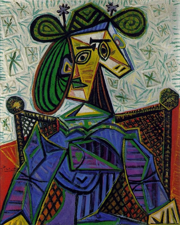 Woman Sitting in an Armchair by Pablo Picasso