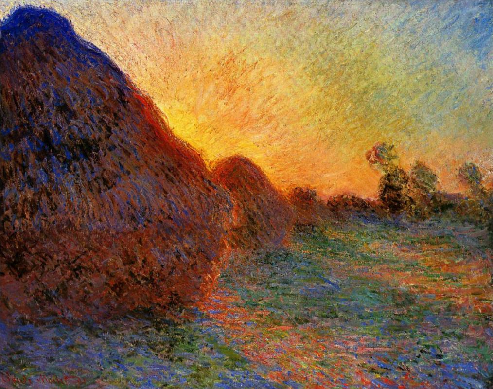 Grainstacks by Claude Monet