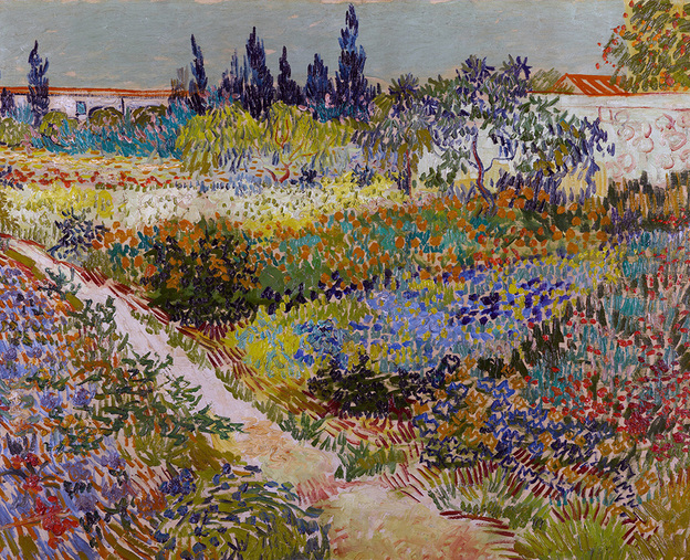 Garden with Flowers by Vincent van Gogh