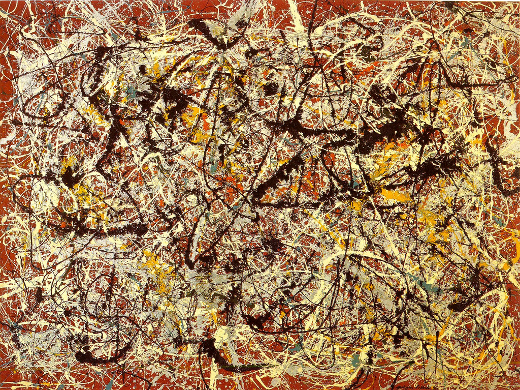 Mural on Indian Red Ground by Jackson Pollock | Lone Quixote