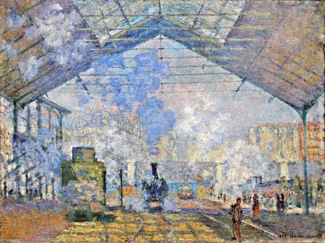Saint Lazare Station, Exterior View by Claude Monet