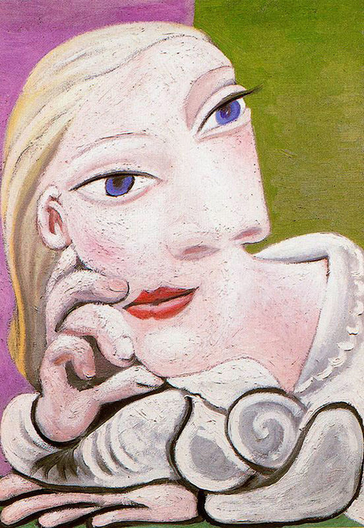 Marie-Therese Leaning by Pablo Picassot | Lone Quixote