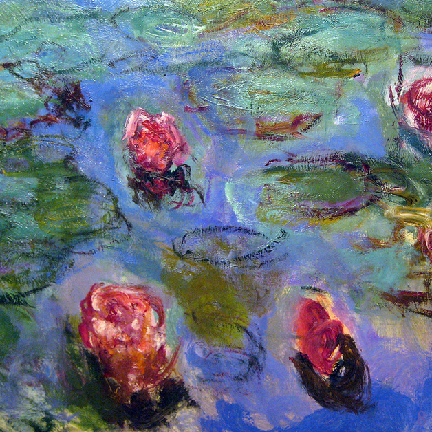 Water Lilies, 1917 (detail) by Claude Monet | Lone Quixote