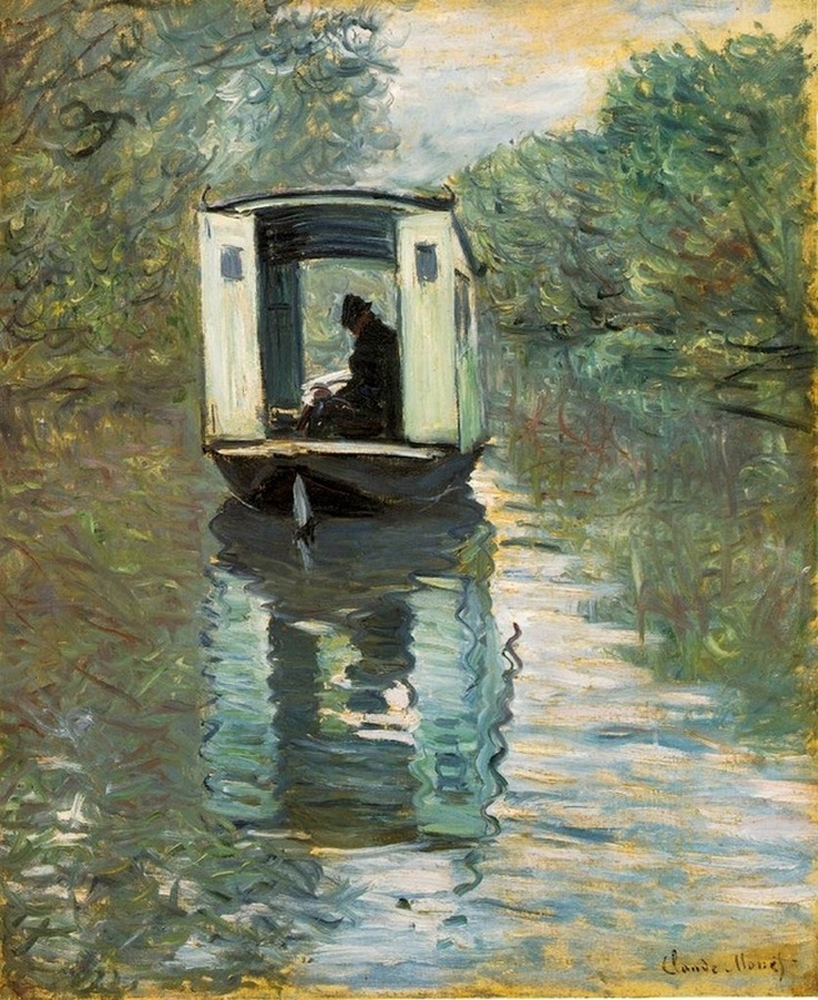 The Boat Studio by Claude Monet | Lone Quixote