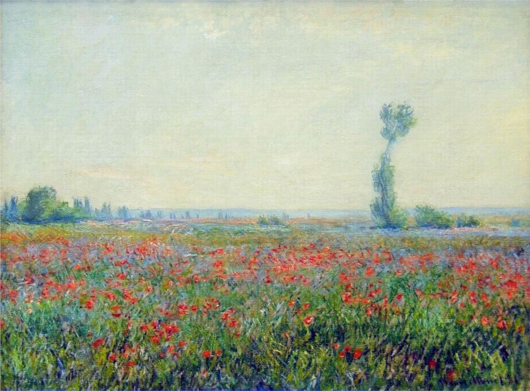Poppy Field by Claude Monet