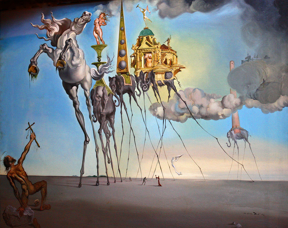The Temptation of Saint Anthony by Salvador Dali | Lone Quixote • @lonequixote | 