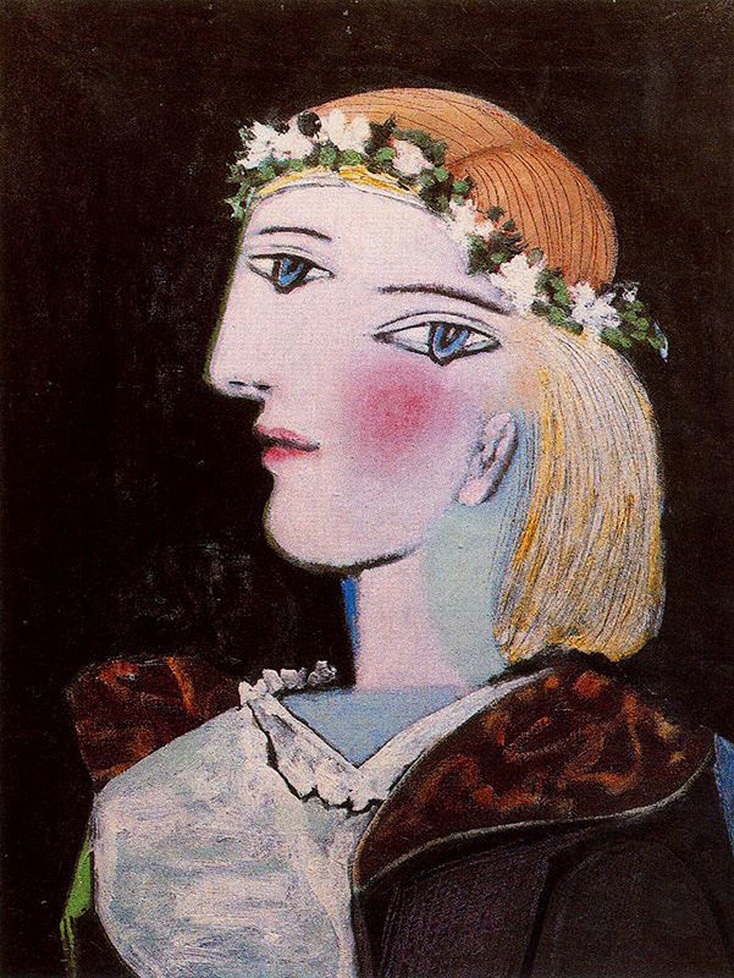 Portrait of Marie-Therese Walter with Garland by Pablo Picasso