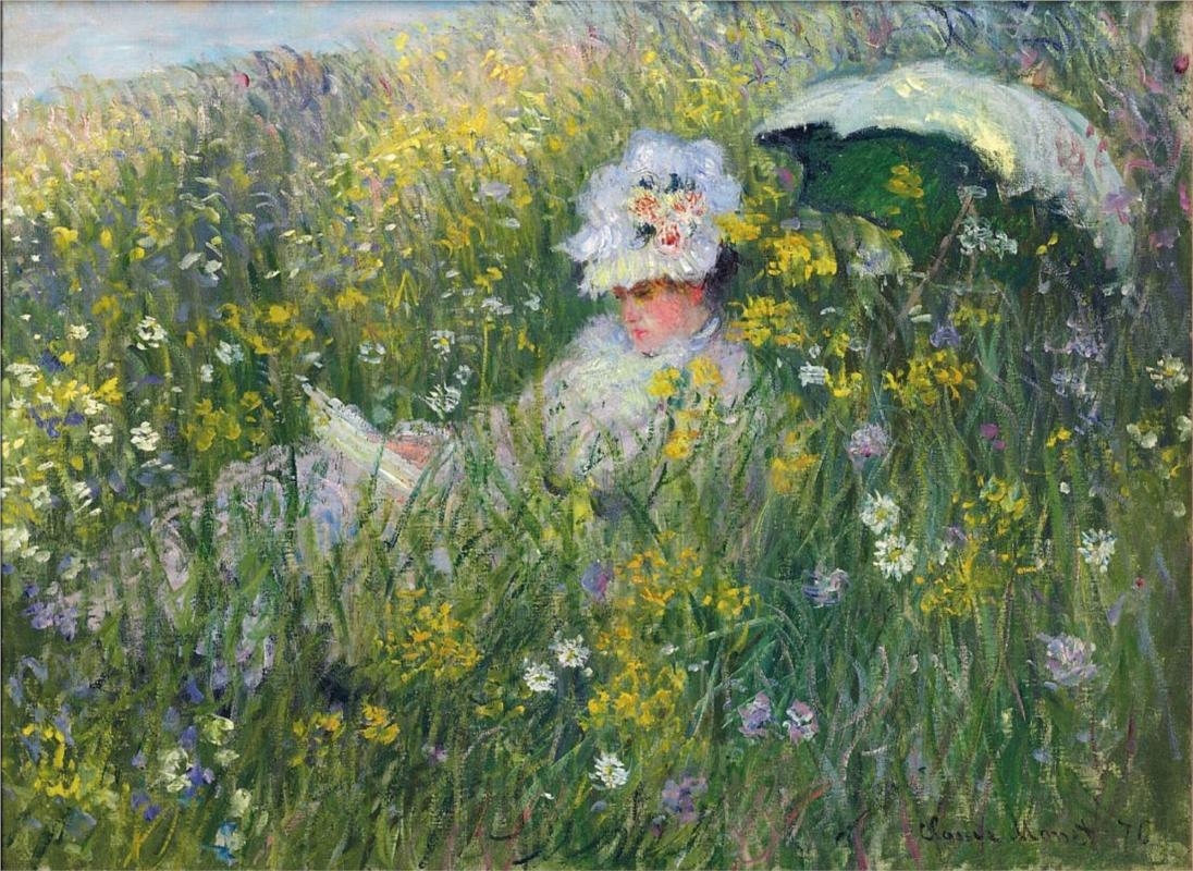 In the Meadow by Claude Monet