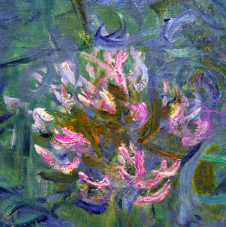 Agapanthus (detail) by Claude Monet