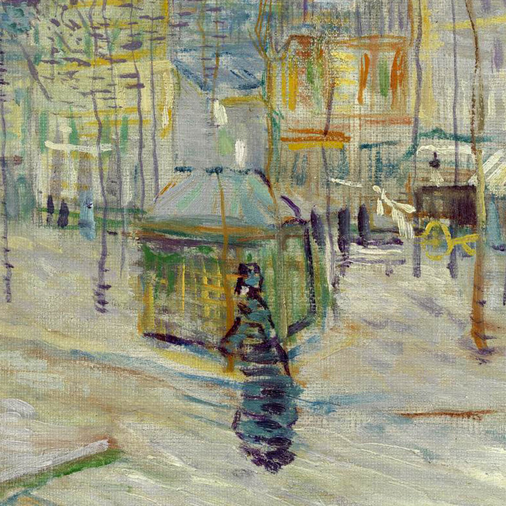 Boulevard de Clichy (detail) by Vincent van Gogh