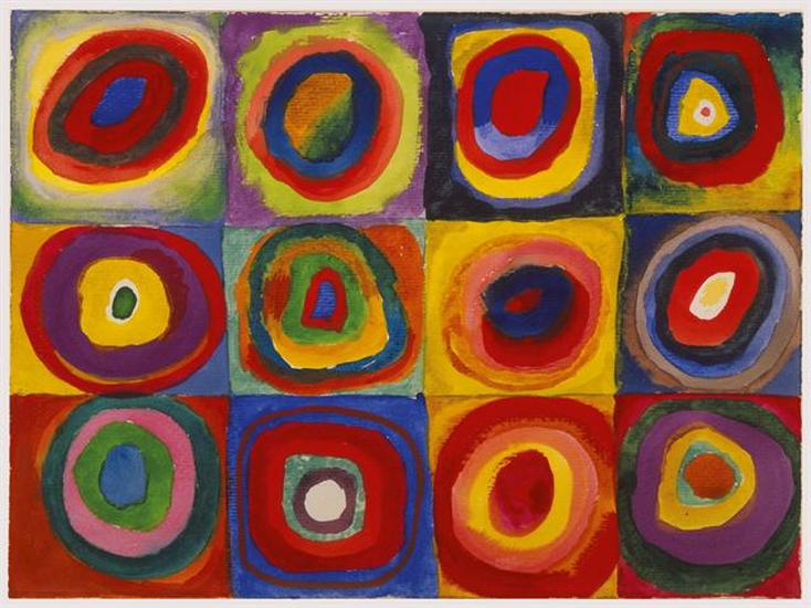 Color Study: Squares with Concentric Circles by Wassily Kandinsky | Lone Quixote