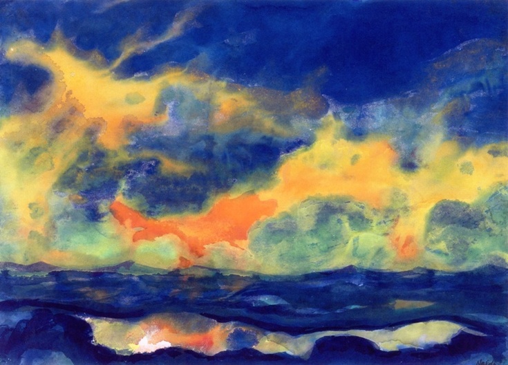 Autumn Sky at Sea by Emil Nolde