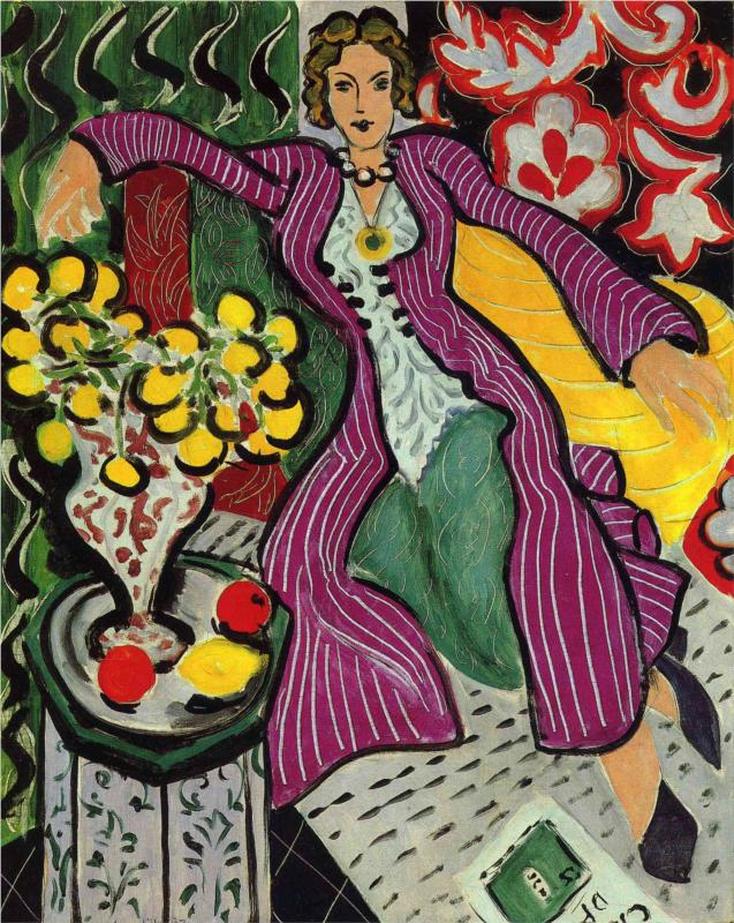 Woman in a Purple Coat by Henri Matisse
