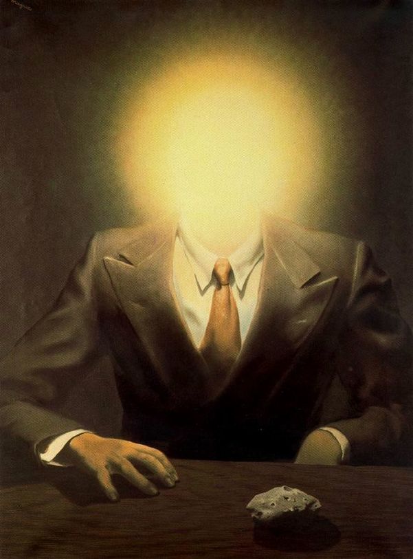 The Pleasure Principle (Portrait of Edward James) by Rene Magritte