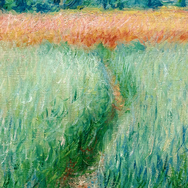 The Wheat Field (detail) by Claude Monet | Lone Quixote
