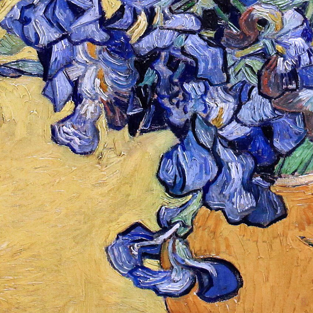 Still Life with Irises (detail) by Vincent van Gogh | Lone Quixote