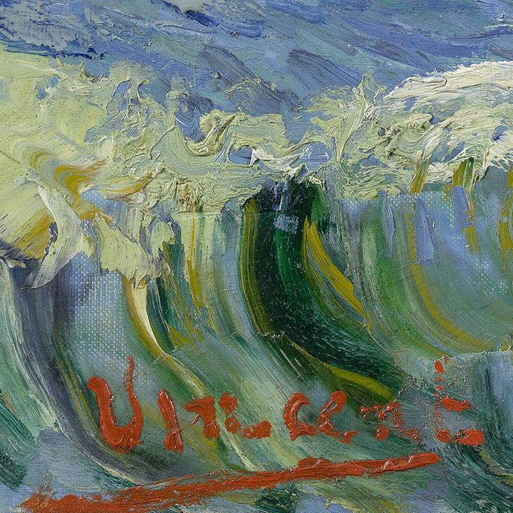 Detail of Vincent van Gogh 's signature (Seascape near Les Saintes-Maries-de-la-Mer)