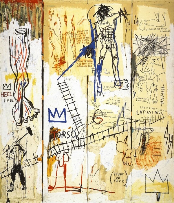 Leonardo da Vinci’s Greatest Hits by Jean-Michel Basquiat