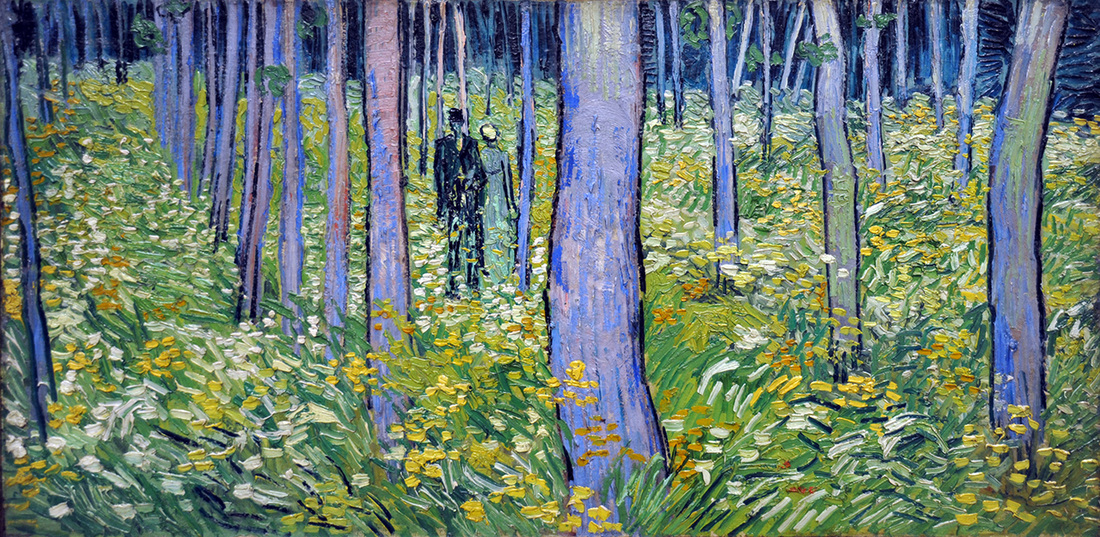 Undergrowth with Two Figures by Vincent van Gogh | Lone Quixote
