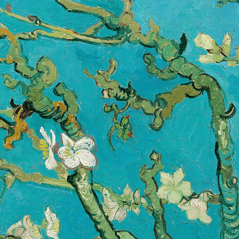 Almond Blossom (detail) by Vincent van Gogh | Lone Quixote