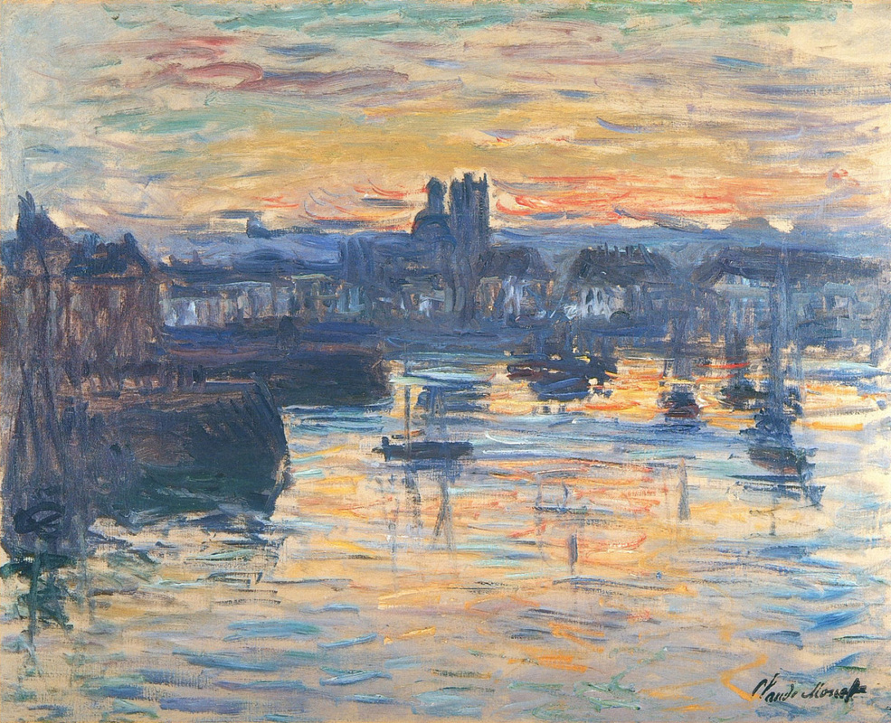 Port of Dieppe, Evening by Claude Monet