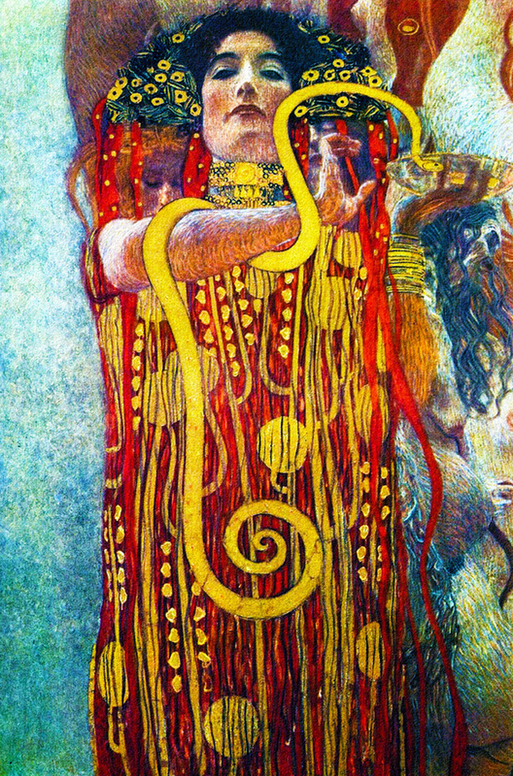 Medicine (detail of Hygieia) by Gustav Klimt | Lone Quixote