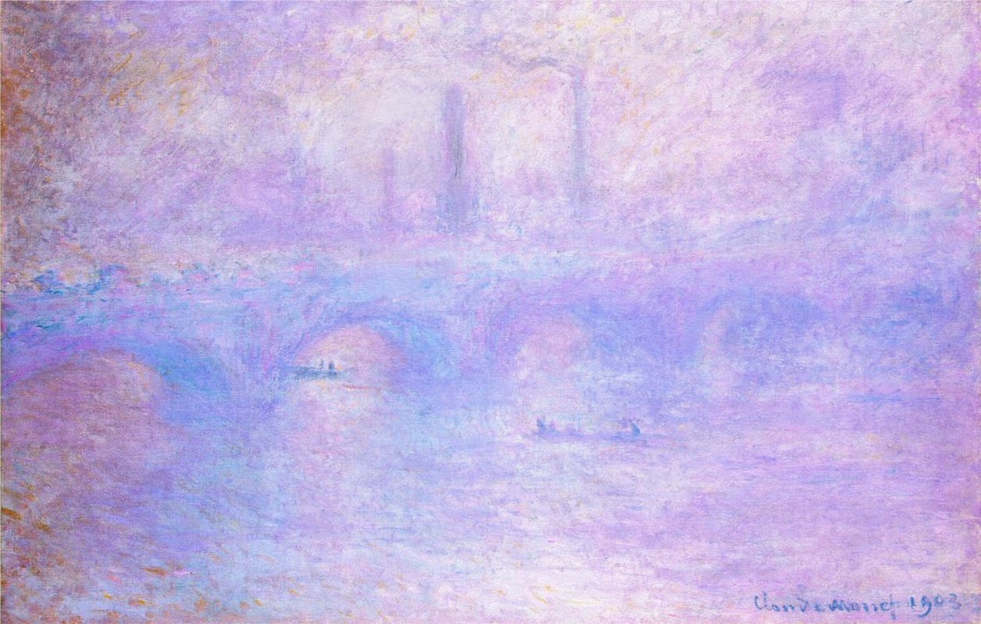 Waterloo Bridge, Fog by Claude Monet