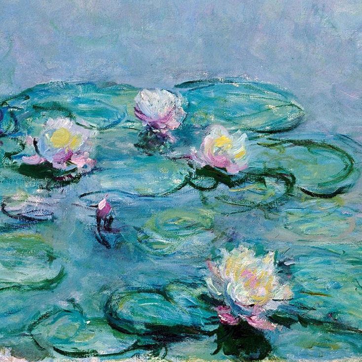 Water Lilies (detail) by Claude Monet | Lone Quixote