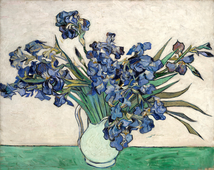 Vase with Irises by Vincent van Gogh
