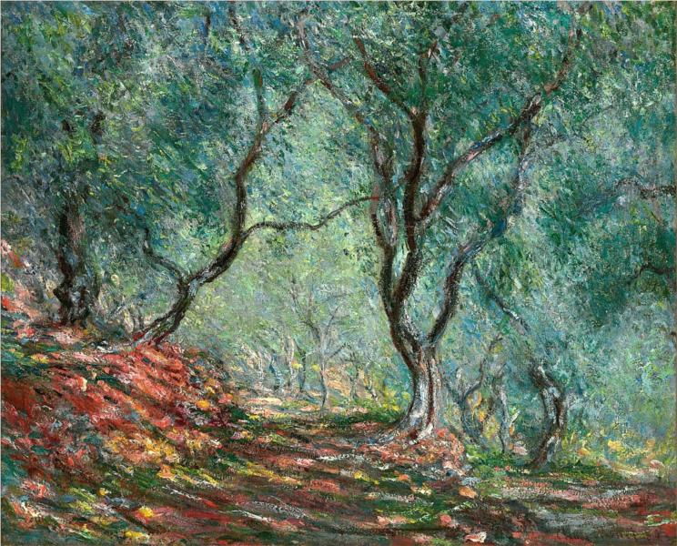 Olive Tree Wood in the Moreno Garden by Claude Monet