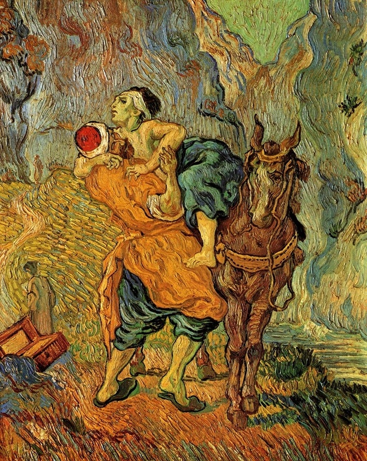 The Good Samaritan (after Delacroix) by Vincent van Gogh | Lone Quixote