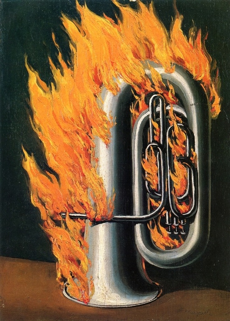 The Discovery of Fire by Rene Magritte