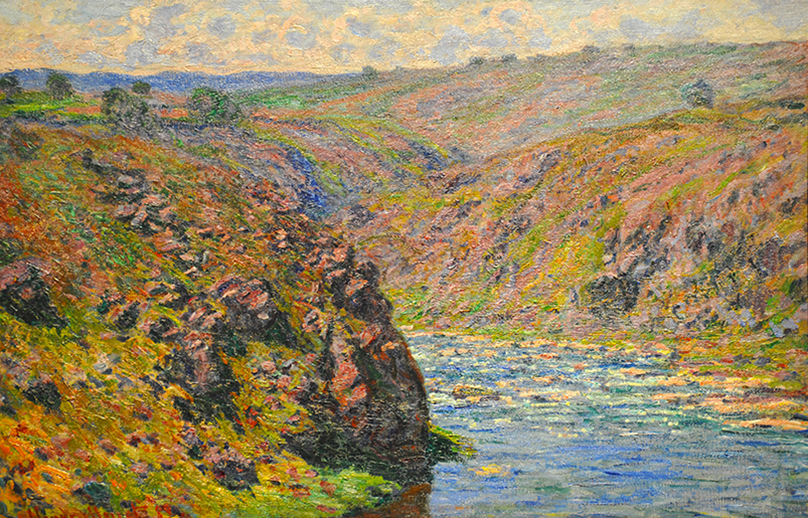 Valley of the Creuse (Sunlight Effect) by Claude Monet