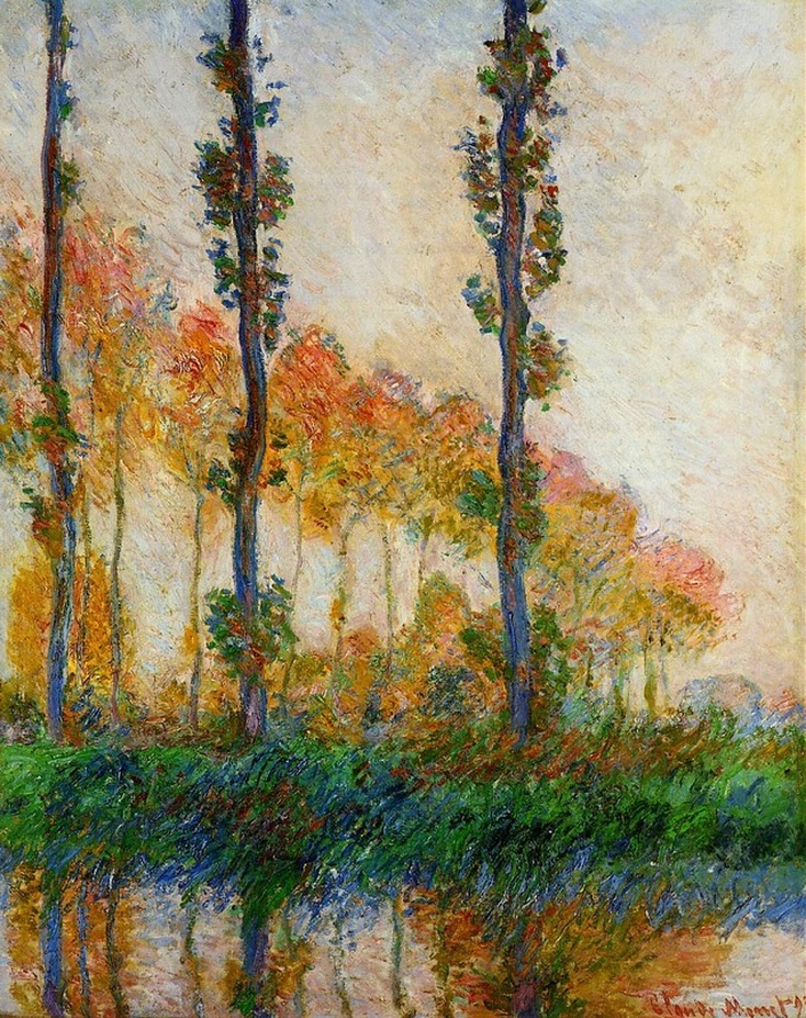 The Three Trees, Autumn by Claude Monet | Lone Quixote
