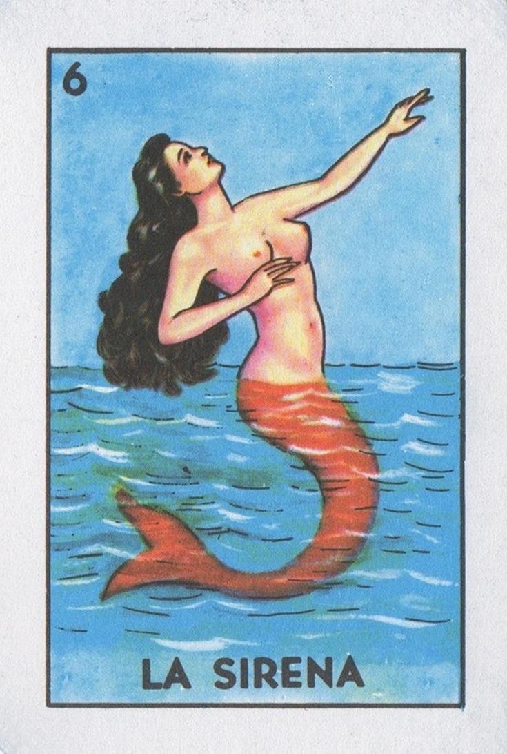 Loteria Art... La Sirena (The Mermaid) | Lone Quixote
