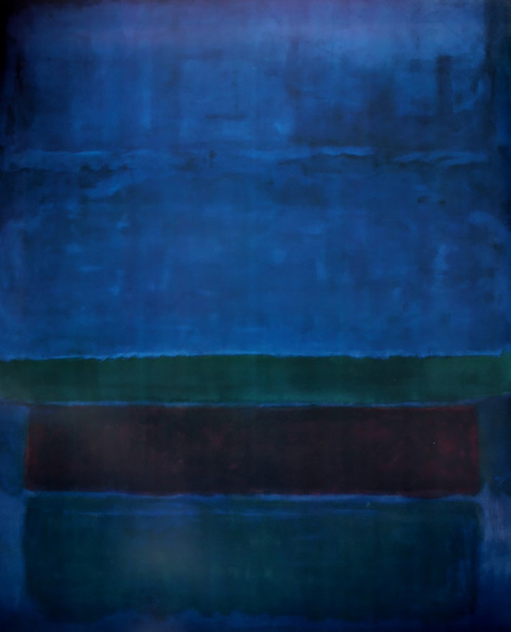 Blue, Green and Brown by Mark Rothko