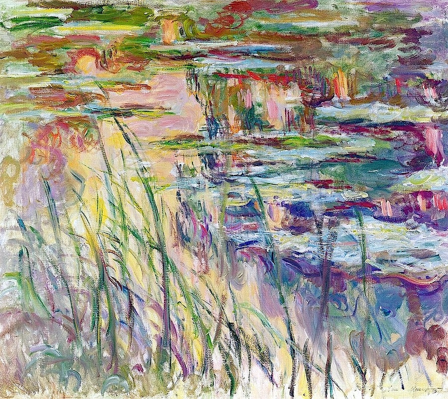 Water Lilies Reflections on the Water by Claude Monet