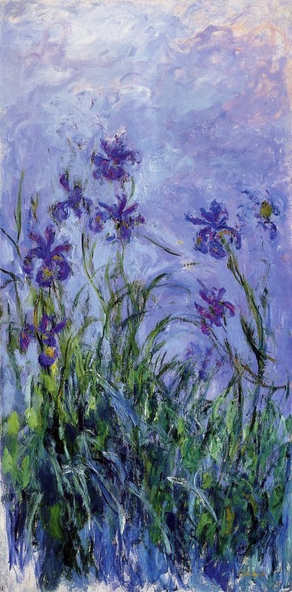 Lilac Irises by Claude Monet | Lone Quixote
