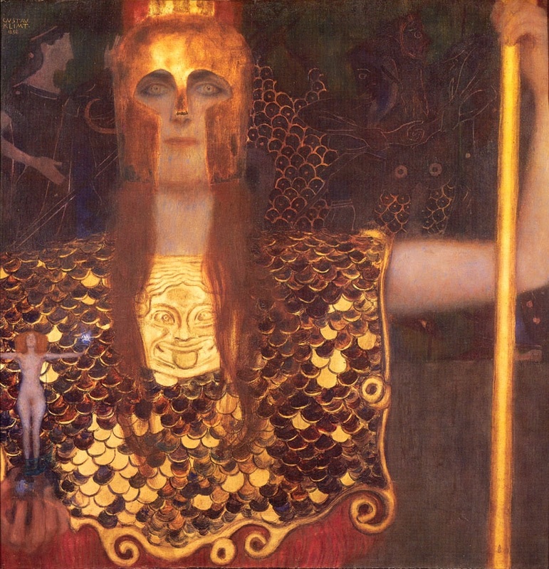 Minerva or Pallas Athena by Gustav Klimt