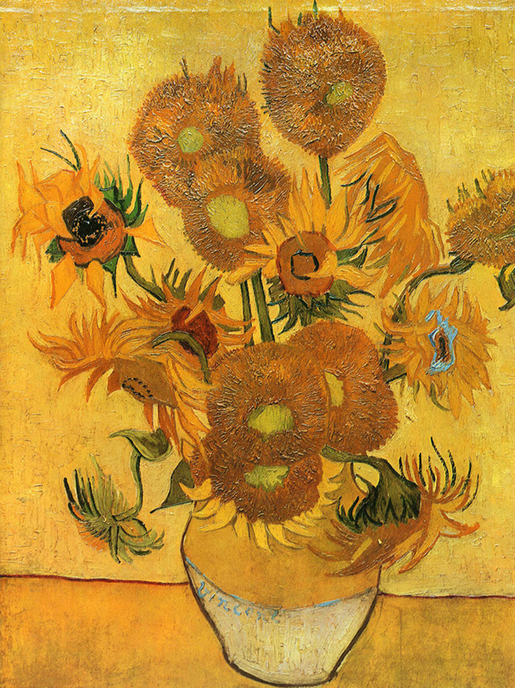 Vase with Fifteen Sunflowers by Vincent van Gogh | Lone Quixote 